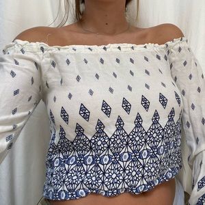 Off the shoulders blouse